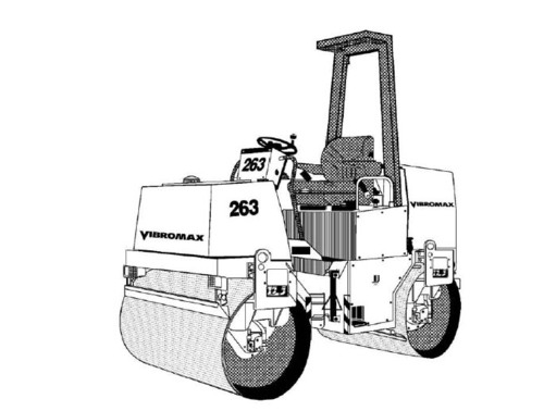 Product picture Vibromax 253 263 Tandem Roller Service Repair Manual
