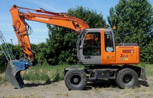 Product picture Hitachi Zaxis 130W Wheeled Excavator Technical Troubleshooting Manual Download 